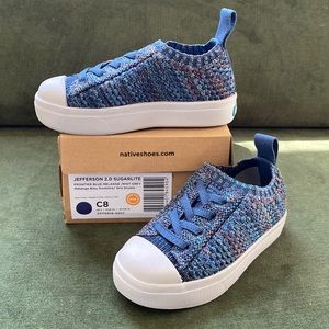 NIB Native Shoes, Toddler sneakers size 8, Jefferson 2.0 Sugarlite
